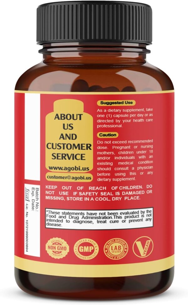 9in1 Brain Support Supplement - Concentrated Ashwagandha Root, Gotu Kola Powder, Bacopa Monnieri Powder and More - 90 Capsules - 3-Month Supply - Image 8