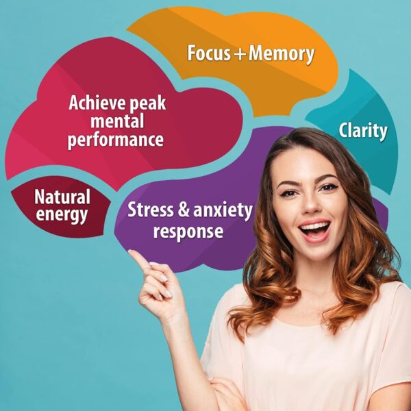 Brain Supplement for Focus, Memory, Clarity, Energy Work as Caffeine Brain Booster for Memory & Focus for Brain Fog, Brain Boost & Brain Support (Pack 1) - Image 5