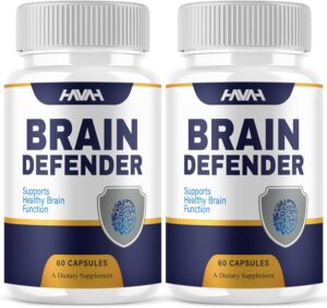 (2 Pack) Brain Defender Advanced Wellness Support Supplement BrainDefender Capsules, Brain Defend Max Strength Health & Wellness Multivitamin, BrainDefender Wellness Support Supplement (120 Capsules)