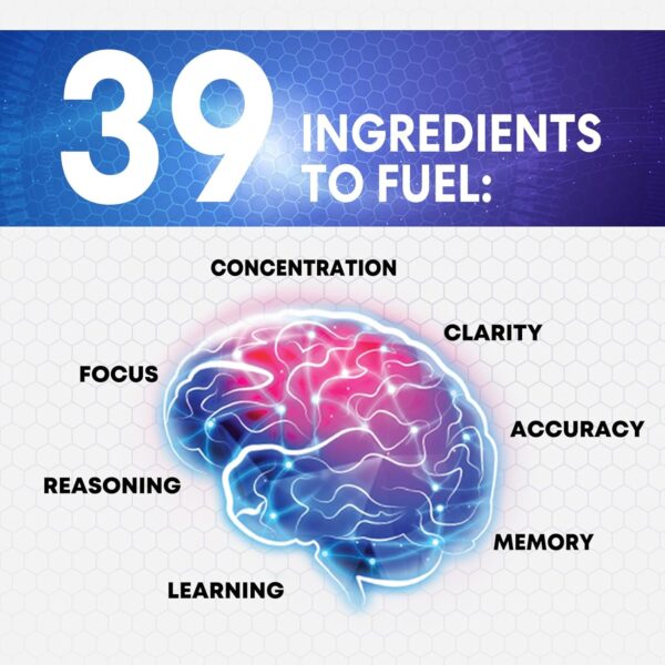 Brain Supplement Memory Pills - Nootropics Support for Concentration, Clarity, Energy & Focus - Brain Health with Bacopa, Cognitive Vitamins, Phosphatidylserine, DMAE - Brain Booster - 120 Capsules - Image 8