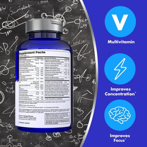 Focus Factor Brain Supplement Multivitamin Improve Memory and Clarity Boost Concentration Neuro Energy Learning Reasoning for Men and Women 180 Tablets - Image 2