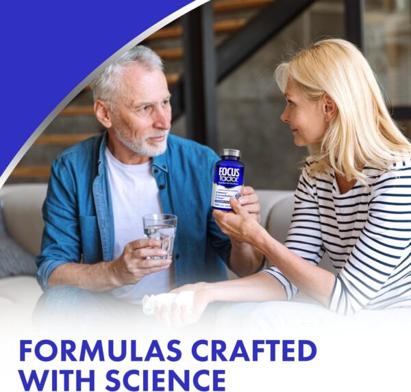 Focus Factor Brain Supplement Multivitamin Improve Memory and Clarity Boost Concentration Neuro Energy Learning Reasoning for Men and Women 180 Tablets - Image 5