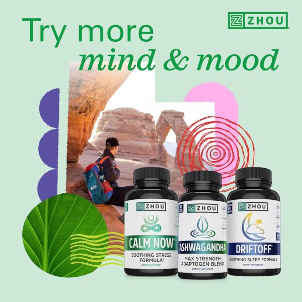 Zhou Neuro-Peak - Brain Supplements for Memory and Focus, Nootropic for Men & Women, Brain Support Pill for Adults, Brain Vitamins - 30 Veggie Capsules (Pack of 1) - Image 5